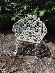 White Iron Garden Bench #1