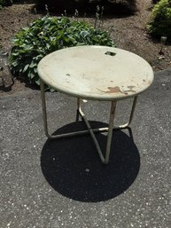 Vintage Metal Patio Side Table