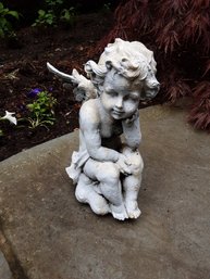 Concrete Garden Angel Sculpture