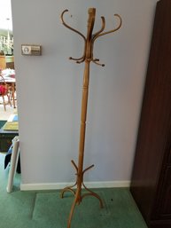 Wood Coat Rack - 72' - Missing 1 Arm