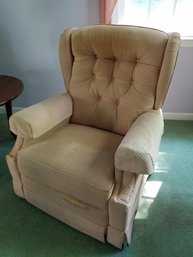 Winged Back Swivel Recliner Rocker By Lazy Boy - 33x29x38H - See Pic For Condition