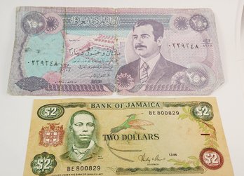3 Foreign Paper Money Bills
