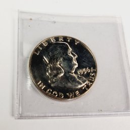 1956 Franklin Silver Half Dollar Proof UNC