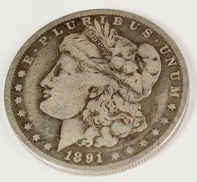 1891-O Morgan SILVER Dollar