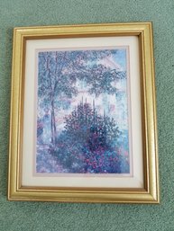 Framed Art Work - 'in The Garden' - 13x16