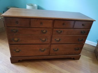 Ethan Allen 6 Drawer Solid Maple Wood Dresser