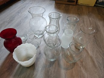 Lot Of Glass Vases