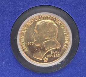 Vintage American Revolution Bicentennial Paul Revere Coin