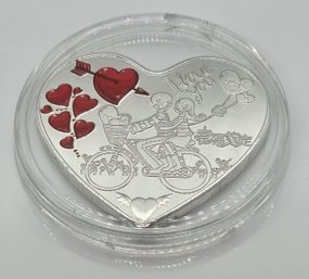 Heart Shaped Love Coin In Case