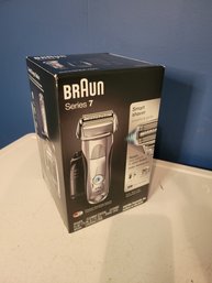 Braun Series 7 Cordless Shaver.  Almost New...possibly Brand New. Box And Papers. - - - - - - - Loc: BS1 Cab