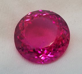 Beautiful 46 Ct Tested Round Pink Mogok Ruby - 20.61mm X 20.56mm X 9.90mm