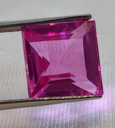 Extraordinary 9.80 Ct Tested Square Pink Sapphire - 10.99mm X 10.95mm X 7.00mm