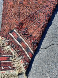 Vintage Hand Tied Oriental Tribal Wool Rug