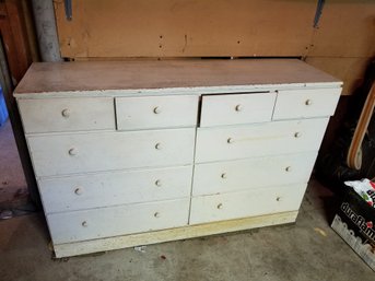 Wood Dresser/drawer Set Used In Workshop - 52x15x34H