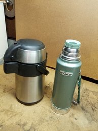 Stanley Metal Thermos And Coffee Airpot