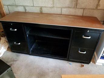 Commercial Metal Office Storage/cabinet Unit - Very Well Made And Heavy Piece!