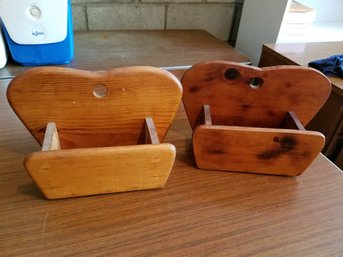 Pair Of Wood Wall Boxes