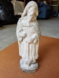 Cement Garden Shepherd Statue - 12'H