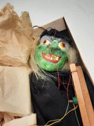 Vintage New Old Stock Pelham Witch Marionette