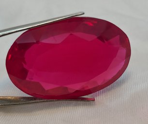 A Stunning 127.85 Ct Tested Oval Pink Bermese Ruby