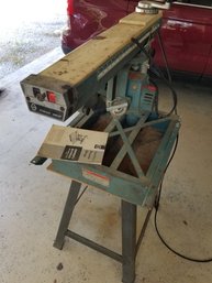 Vintage Dewalt BD Powershop Model R-1350 A Radial Arm Saw With Instruction Booklet