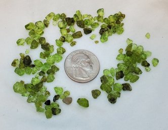 98 Carats Of Natural Peridot Crystals ~ Assorted Sizes