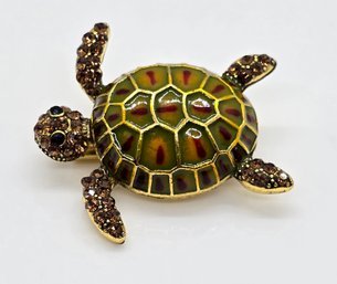 Adorable Turtle Brooch