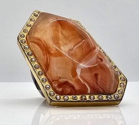 Vintage Costume Ring With Huge Stone