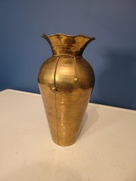 Brass Fluted Vase- - - - - - - ' - - - - - - - - - - - - Loc S2