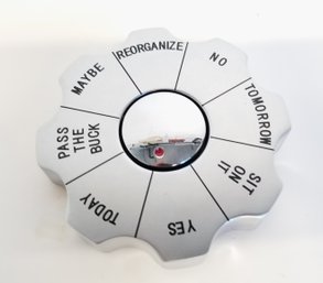 Desktop Decision Maker Spinning Paperweight By Bey Berg