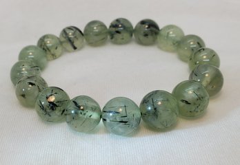 Beautiful 206 Ct Natural Brazilian Grape Agate Stretch Bracelet