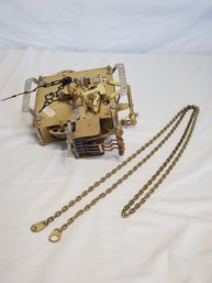 Vintage Howard Miller Grandfather Clock Movement 451-030H & Chain