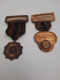 Lot Of 2 1930s American Legion Convention Metals