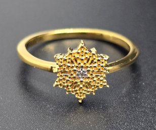 Diamond Accent Ring In 14k Yellow Gold Over Sterling