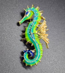 Beautiful Seahorse Brooch