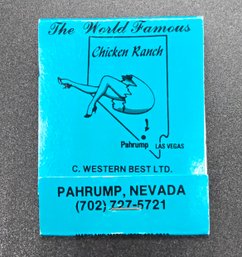 Super Rare Las Vegas Chicken Ranch Brothel Matchbook