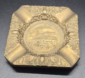 Vintage Grease Parthenon Brass Ashtray