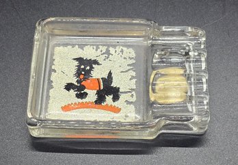 Vintage Art Deco Scottie Dog Ashtray