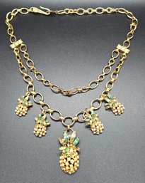 Vintage Pineapple Necklace