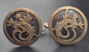 Extremely Old Pair Of Signed Cufflinks