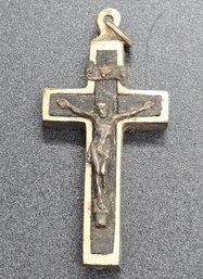 Vintage Reliquary Openable Crucifix Roma San Callisto Catacombe