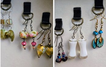 6 Pairs Of Stylish Beaded Vintage Drop Earrings