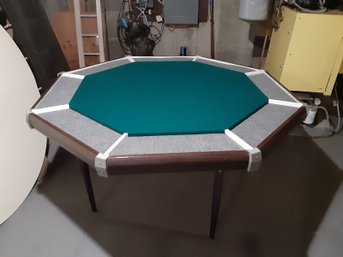 Vintage Heavy Duty Folding Card Poker Table 54'