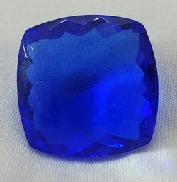 Huge 72.80 Ct Synthetic Blue Topaz