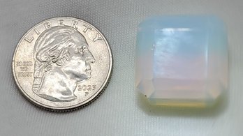 Lovely 67.60 Ct Square Synthetic Fire Opal