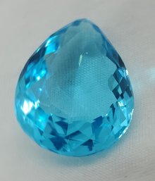 Stunning 61.00 Ct Synthetic London Blue Topaz