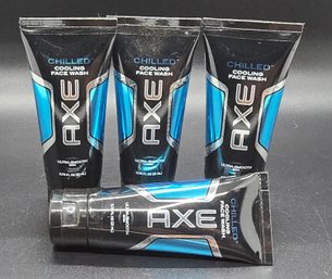 Lot Of 4 AXE Chilled Cooling Face Wash