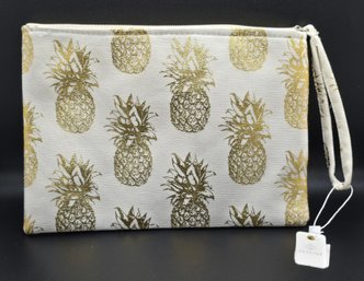 Styline White & Gold Pineapple Clutch