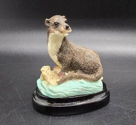 Cute Vintage Baby Otter Figure