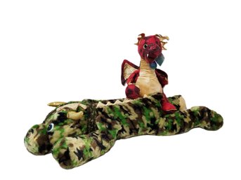 Two Dragon Plush Stuffed Animals